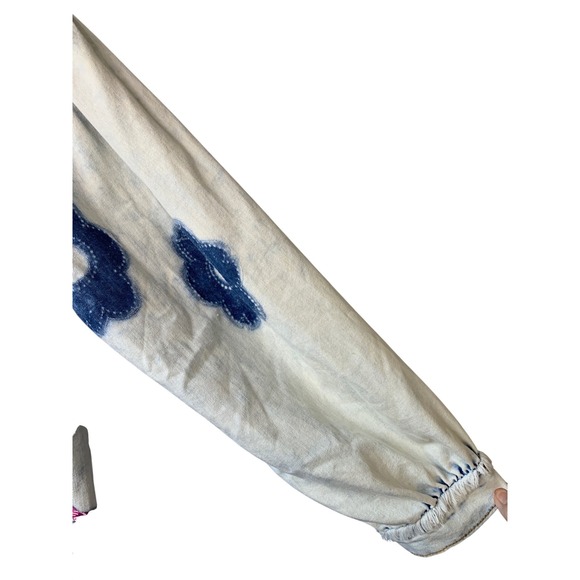 POL Denim Jacket Size S‎ Blue Acid Wash Floral Applique Embroidered Distressed - Picture 3 of 10